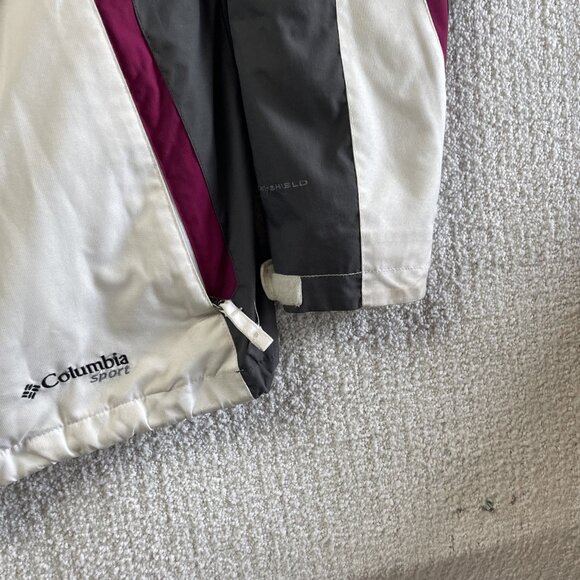 Columbia Sport Omni-Shield Jacket Interchange White Purple Ski  Wom Sz S Read** - Picture 6 of 16
